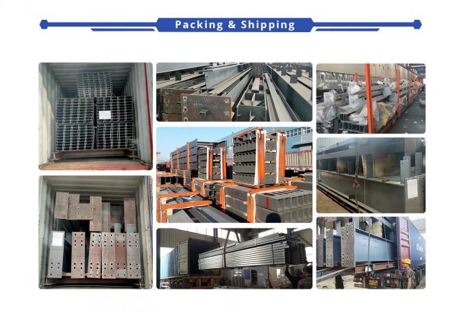 Heavy Duty Multi Span Steel Buildings , Steel Frame Multi Storey Buildings