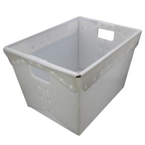 Wholesale Turnover Corrugated Postal Tote White USPS Shipping Plastic Totes from china suppliers