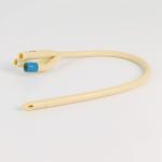 100% Latex Three Way Urinary Catheter , Silicone Coated Foley Catheter
