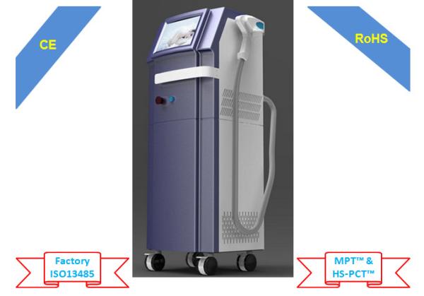 Vertical 808nm Diode Laser Hair Removal Machine , 13x13mm Spot IPL Laser