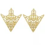 Crown Suit Collar Pin , Collar Clips For Men'S Shirts Hollowed Out Pattern OEM