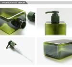 Recycled 150ml PETG Plastic Bottles Dark Green Color With Screw Sealing
