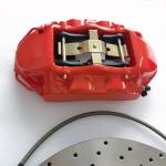Metal 4 Pot Brake Kit Brembo GT4 355*28mm Drilled For Porsche 987 Rear