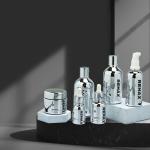 Silver-Plated 60g 100ml 120ml 150ml Empty Modern Style Glass Cosmetics Packaging