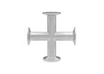 Tri Clamp Pipe Cross Stainless Steel Sanitary Pipe Fittings Dull Polished