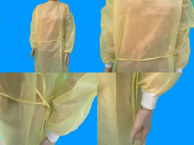 Anti Leakage Disposable Isolation Gowns Strong Adsorption Ability Feeling Soft