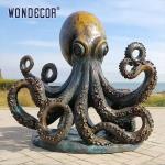 Large Outdoor Bronze Octopus Sculpture For Unique Decoration