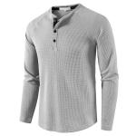 Men′s Underwear Long Sleeve T-Shirt Men′s Bottom Shirt Top Waffle T-Shirt