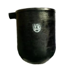 Wholesale 150kg Capacity Zinc Melting Crucible Round Shape Excellent Corrosion Resistance from china suppliers