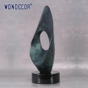 Wholesale Outdoor garden abstract metal decoration abstract ring Bronze sculpture from china suppliers