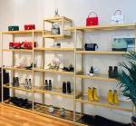 Simple Popular Metal Retail Shoe Shelves Stand Showcase Customized Design