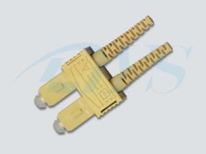 Wholesale Beige SC UPC Optical Fiber Connectors 9 / 125um Fiber For Local Area Networks from china suppliers