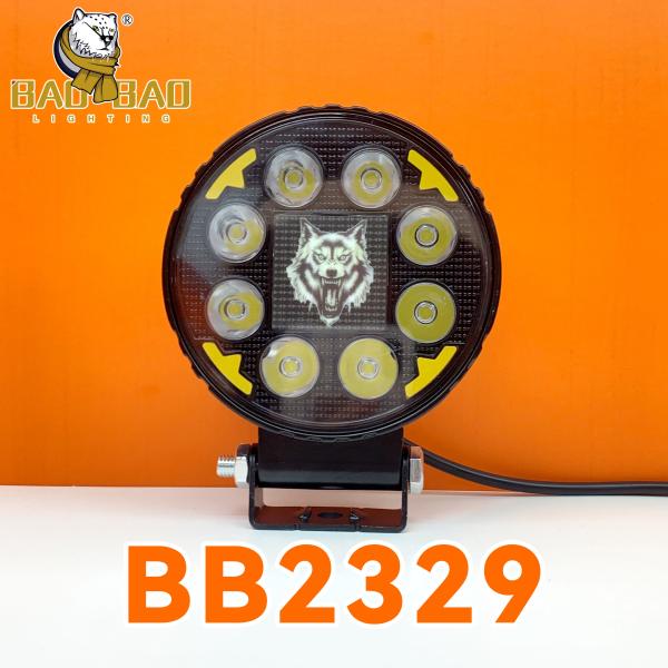 Circle Universal Red Metal White Yellow Dual Color Motorcycle LED Headlight Car