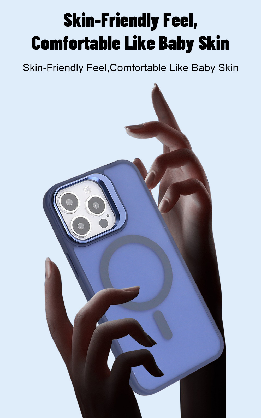 Military Grade Magnetic Phone Case With Metal Camera Stand