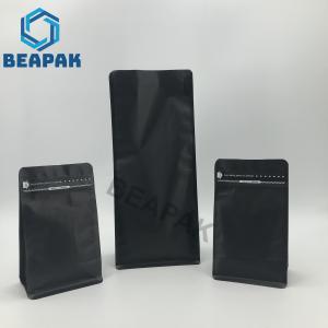 Wholesale VMPET Matte Black flat bottom side gusset bag Gravure Printing from china suppliers