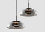 Modern Simple Indoor Led Bedside Hotel Gold Small Glass Pendant Lamp