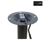 Adjustable Swivel Bar Chair Accessories Iron Pipe Metal Fittings Black / Chrome