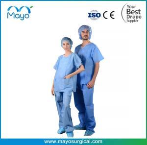 Wholesale 30gsm 40gsm SMMS Surgical Scrub Suit Operation Theatre Scrub Suits from china suppliers