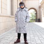 Chinese Clothing Manufacturers White Duck Down Padding Long Winter Coats Kids