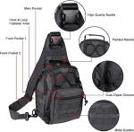 Tactical Shoulder Sling Bag Small Outdoor Chest Pack For Men Traveling, Trekking