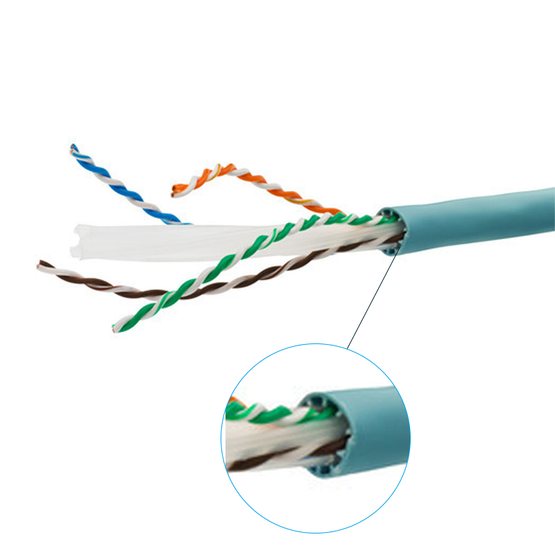 Frequency 1-250MHz PVC Network Cable 23AWG Twisted Pair Connector 0.58mm