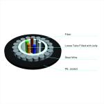 OEM GYXTY 12 Core Black PE Outer Central Loose Tube Outdoor Aerial and Duct SM