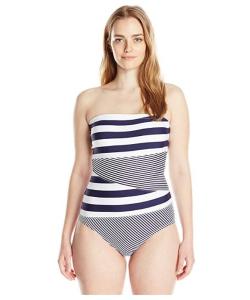Wholesale Women's XL football striped one-piece swimsuit from china suppliers