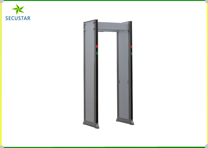 IP68 33 Zone Led Alarm Walk Through Metal Detector Shockproof 48 Hours MBSU Battery Archway Metal Detector