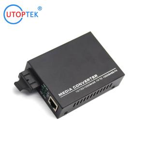 Wholesale Gigabit Single Mode Fiber to Ethernet 10/100/1000m Sc Port Dual Fiber Media Converter from china suppliers