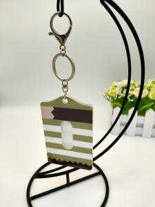 Wholesale ODM Acrylic Sheet Keychain , Offsetprinted Key Card Holder Keychain from china suppliers