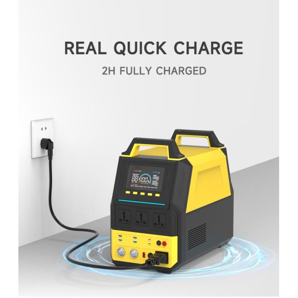 Lifepo4 Portable Solar Power Station 2000w High Capacity For Camping