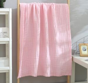 Wholesale Soft Fibre 100% Cotton Swaddle Gauze Fabric Two Layer Baby Grade from china suppliers