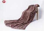 Soft Warm Faux Animal Fur Blanket Throw Classic square jacquard Polyester mink