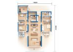Luxury 4 Bedroom Pre Fabricated Villa Prefab House With Light Steel Frame House