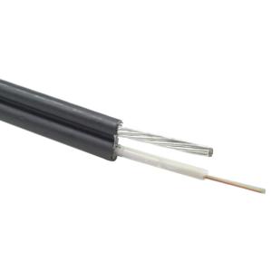 Wholesale 48 Core Stranded Steel Wire Figure 8 Fiber Cable PE Jacket from china suppliers