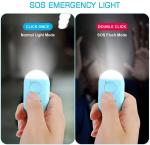 USB Rechargeable 130db Personal Safety Alarm Siren Rape Keychain