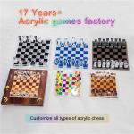 Coffetable Decor Premium Smoke Acrylic Chess Game Board