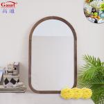 Modern Arch Full Length Antique Sticker With Wood Frame Mirror for Bathroom
