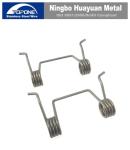 Bright Stainless Steel Wire Forming Double Torsion Spring For Vending Machine