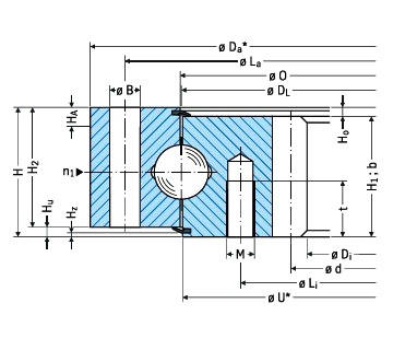 42CrM0 Slewing Ring Bearing With External Gear