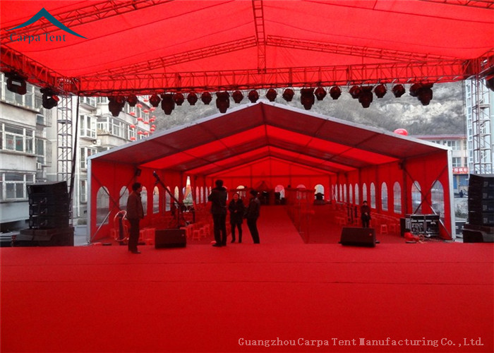 Red Aluminum 20x40 Party Tent Outdoor Wedding Tents Roof Linings Curtains