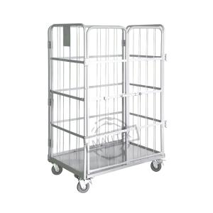 Wholesale Transport Duty Foldable Rolling Cage Storage Powder Coated Finish from china suppliers