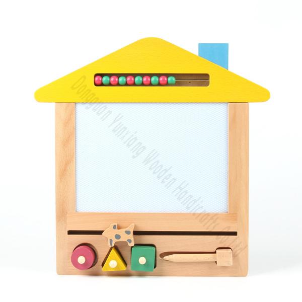 Doodle Pad Wooden Magnetic Drawing Board for Toddlers 3 No-mess Painting Game
