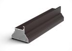 Electrophoresis 6061 Extruded Aluminum Handrail Profiles Wood Grain Anodizing