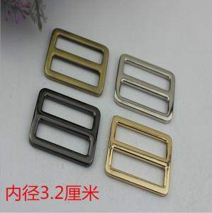 Wholesale High end zinc alloy 32 mm light gold metal adjustable slide buckles for handbags from china suppliers