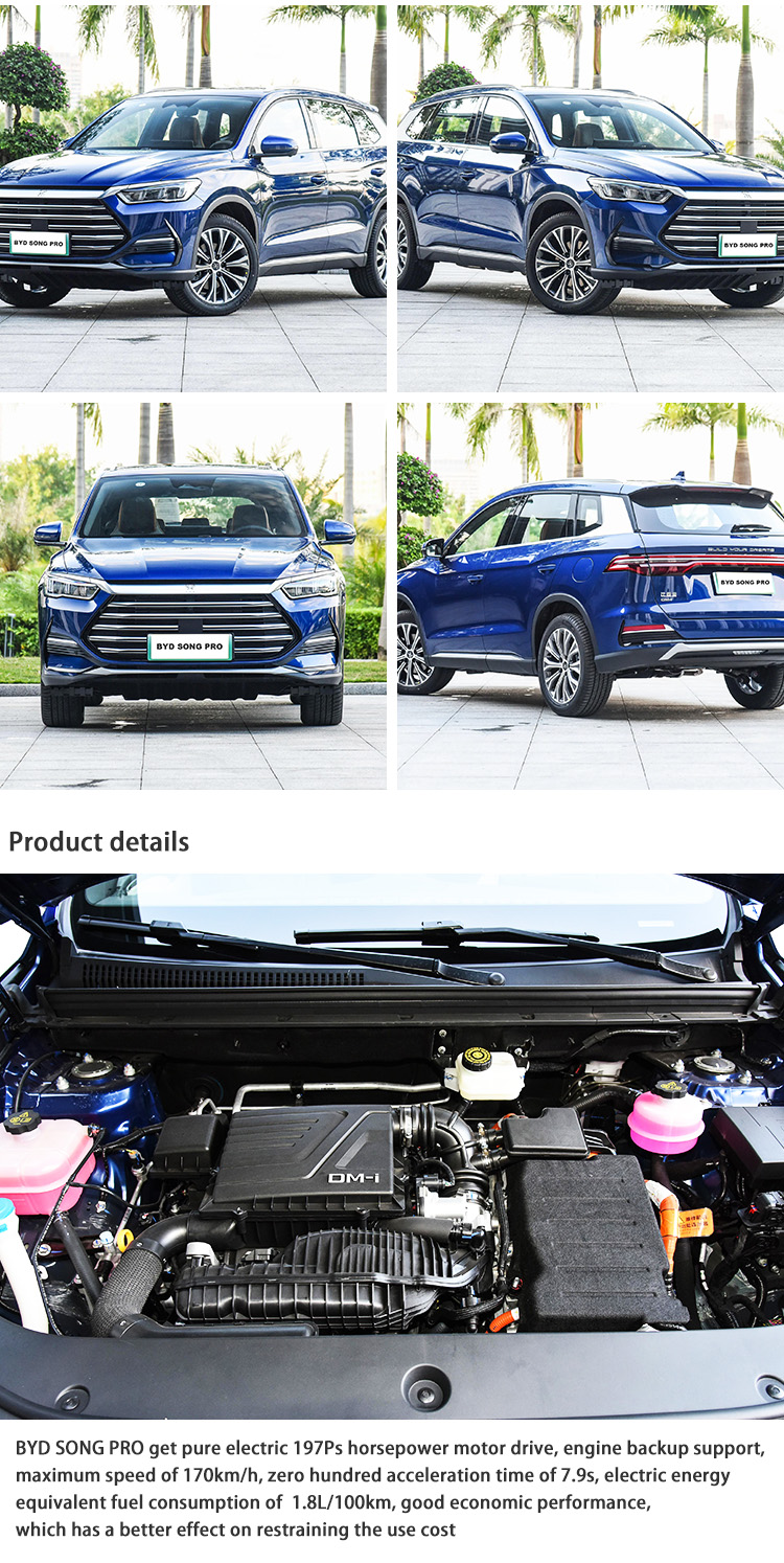 New Energy Vehicles EV BYD Song Pro Electric Car SUV Hybrid DM-I