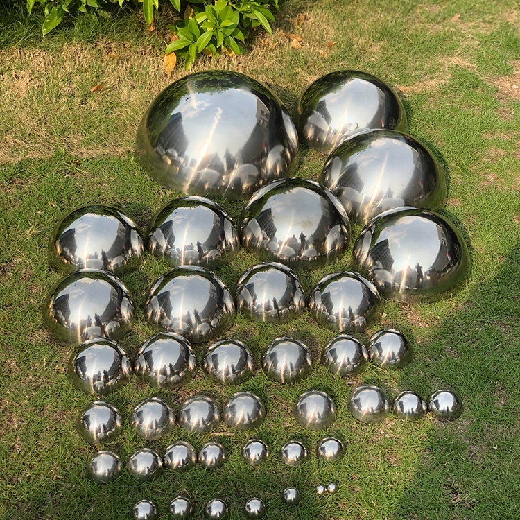 Large Stainless Steel Hollow Sphere Metal Balls Sculpture For Outdoor Decoration