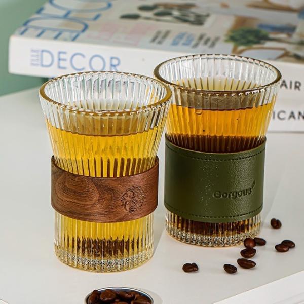 Customized Japanese-Style Household High Color Value Tea Cup with Vertical Grain Design