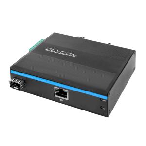 Wholesale Industrial PoE Media Converter 15.4W 30W Unmanaged Fast Ethernet DIN Rail CE Mini Size from china suppliers