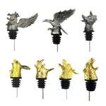 Metal Animal Head Liquor Wine Pourer Stainless Steel Champagne Whiskey Bottle